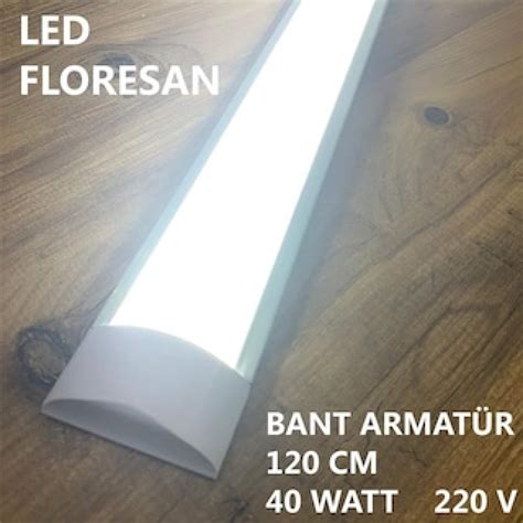 6 Adet Led Yatay Bant Armatür 40 Watt 120Cm Yüksek Kalite