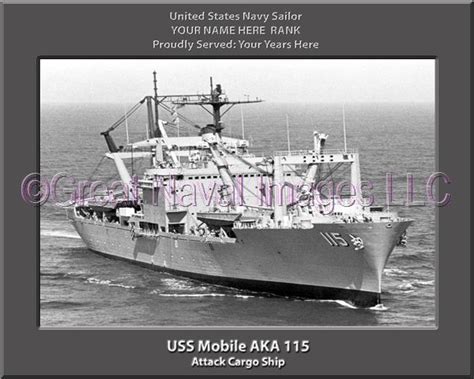 uss mobile aka  personalized navy ship photo personalized