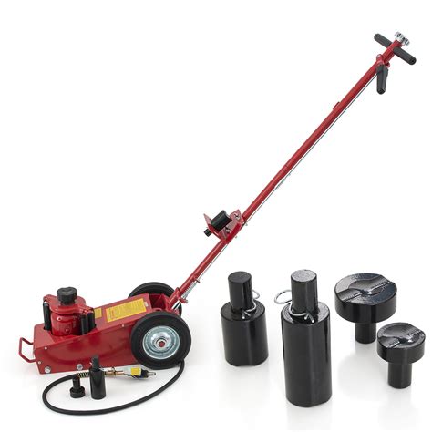 Hydraulic Air Floor Axle Bottle Jack W Wheels 22 Ton Lift Truck Bus Commercial