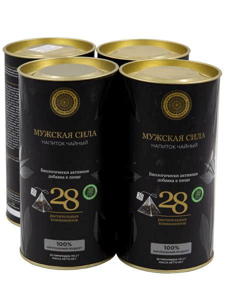 Чай Фабрика Здоровых Продуктов "Мужская сила", 4 штуки по 30 пирамидок ...