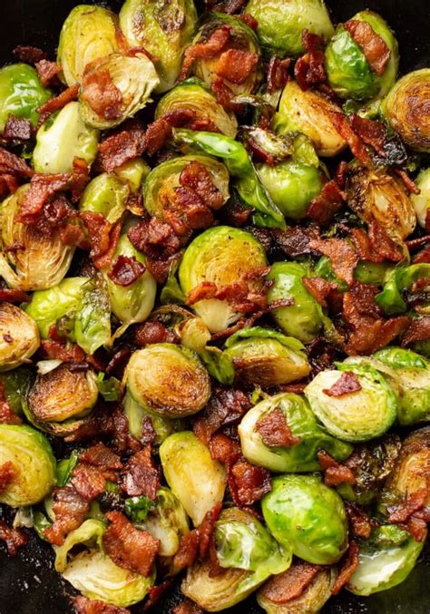 Easy Brussels Sprouts And Bacon Recipe • Salt And Lavender