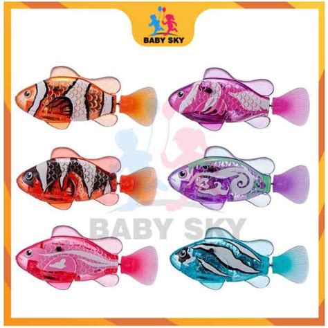 robo fish bath toys ikan robot mainan robot fish fish toys swim fish