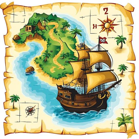 Pirate Ship Map Images Free Download On Freepik
