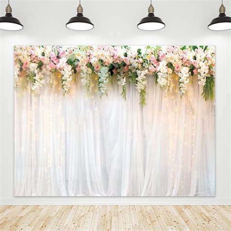 Amazon Riyidecor Wedding Backdrop Bridal Shower Flower Wall