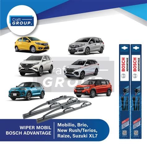 Promo Wiper Mobil Bosch Mobilio Brio New Rush Terios Raize Xl