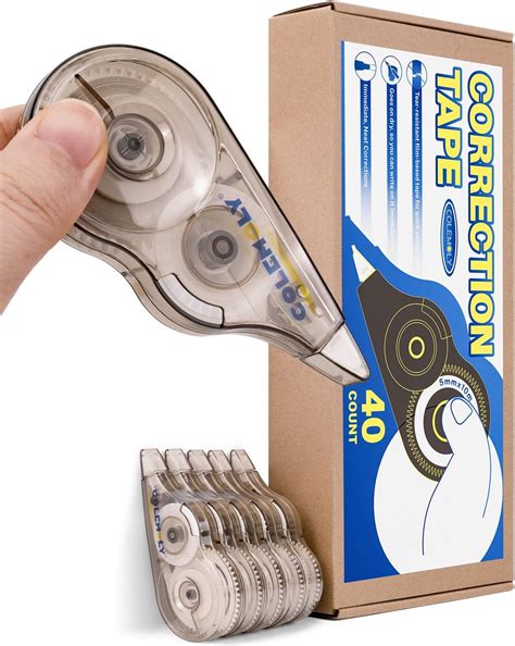 amazoncom correction tape  pack white mistake  transparent