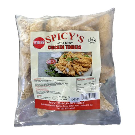 SPICYS HOT SPICY CHICKEN TENDERS KG Noori Foods