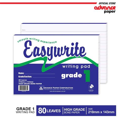 Easywrite Writing Pad 3 Pads Shopee Philippines