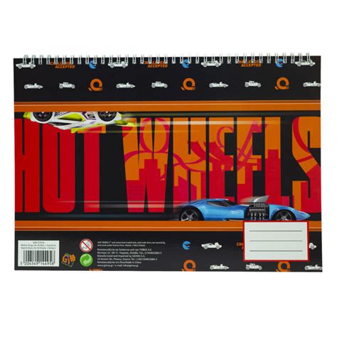 Caderno A Hot Wheels De Desenho Stickers Sotiny
