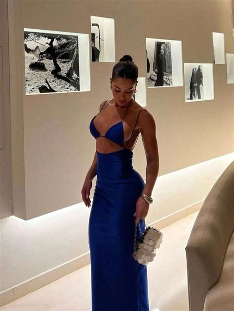 Women S New Long Backless Dress Tie Up With Bikini Tie At The Neck Open At The Front Suplex