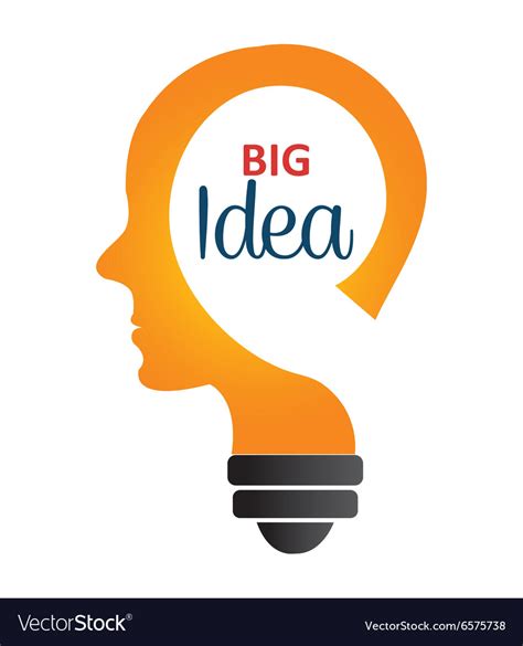 Big ideas graphic design with icons Royalty Free Vector