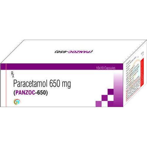 Paracetamol 650 Mg Tablet 10 X 10 Capsules Prescription At Rs 334 Box In Sas Nagar