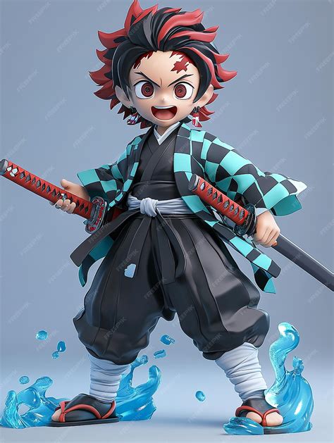 Desenho De Demon Slayer Tanjiro - Personagem de desenho animado 3D Tanjiro Kamado Demon Slayer | imagem ...