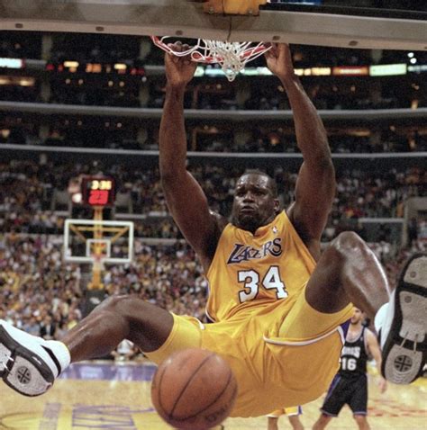 Shaquille Oneal Dunk Breaks Backboard