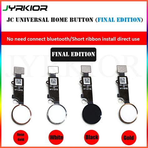 Jc Universal Home Button With Return Function Fingerprint Flex Cable