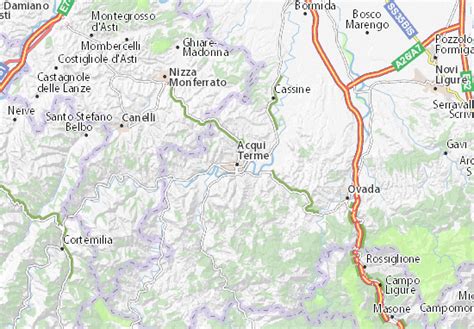 MICHELIN Acqui Terme map - ViaMichelin