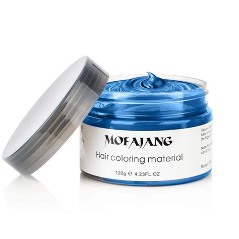 Amazon Temporary Blue Hair Wax Yhmwax Oz Instant Hairstyle