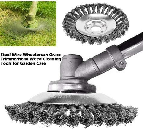 68weed Brush Steel Wire Trimmer Head Wheel Garden Lawn Mower Grass Cutter Tool Ebay