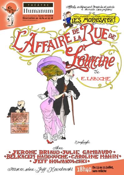 LAffaire de la rue de Lourcine dEugène Labiche Les Mopassanski au