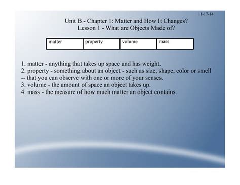Science-Unit B Chapter 1 Lesson 1 | PPT