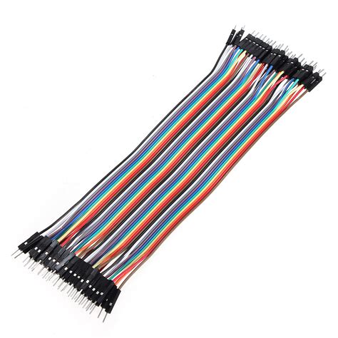 Other Components 40pcs 20cm Male To Male Color Breadboard Cable