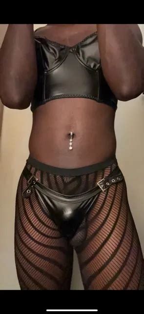 Crossdresser Wearing Leather Lingerie Pics XHamster