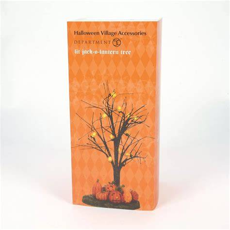 Department 56 Lit Jack-O-Lantern Tree