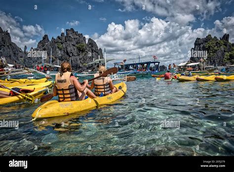 Elnido El Nido Palawan Philippines Island Sea Paradise Stock