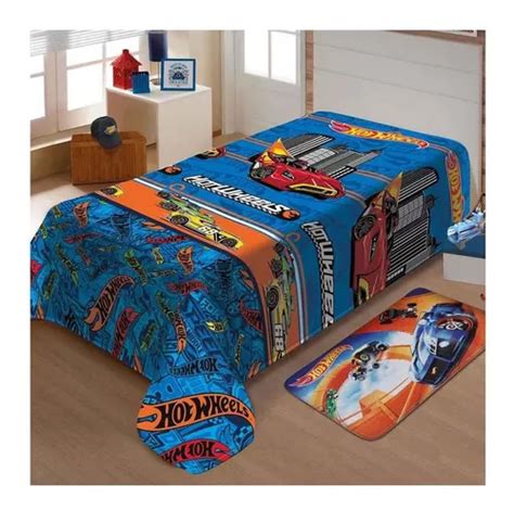 Manta Jolitex Ternille Licenciados Soft Solteiro Design Hot Wheels Turbo De M X M