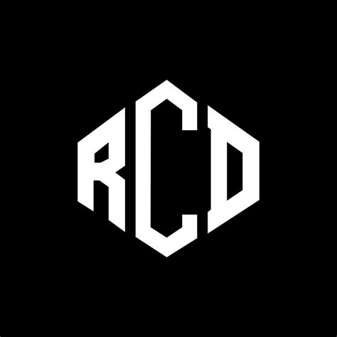 RCD letter logo design with polygon shape. RCD polygon and cube shape ...