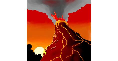 Watch Hunter draw Volcano!