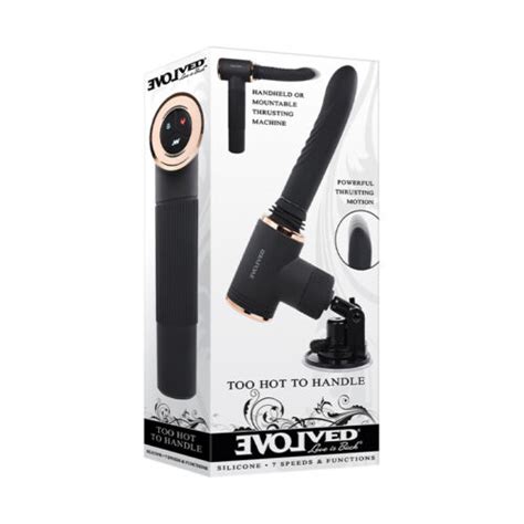 Evolved Too Hot To Handle Rechargeable Silicone Thrusting Sex Machine Black EBay