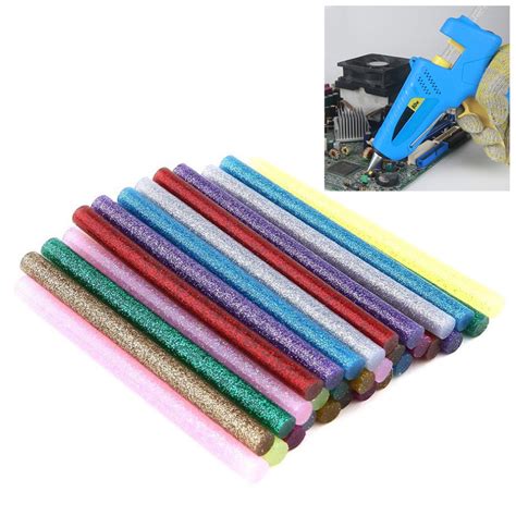 Pcs Set Colored Hot Glue Sticks Hot Melt Glue Sticks Full Size Standard Adhesive Hot Glue
