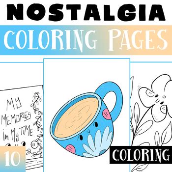 Nostalgia No Prep Coloring Pages / Nostalgia Coloring Sheets | TPT