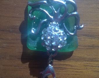 Items similar to Octo Bling Genuine Sea Glass Octopus Pendant on Etsy