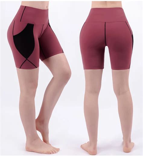 Genuine Naked Feeling Quick Dry For Women S Custom Logo High Waist Hip Lifting Skinny Gym Shorts