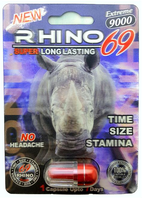 Rhino 69 Extreme 9000 Sexual Performance Enhancer 5 Pills Dietary Supplements