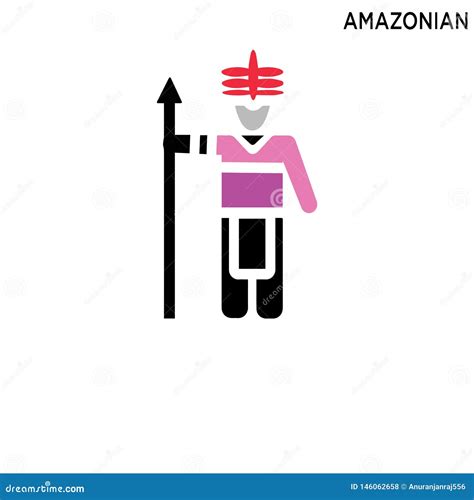 Amazonian Icon In Different Style Vector Illustration. Two Colored And