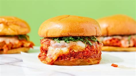 Double Crunch Fried Chicken Parmesan Burgers On Parmesan