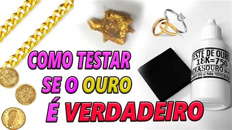 COMO Testar OURO Vc SABIA Disso YouTube