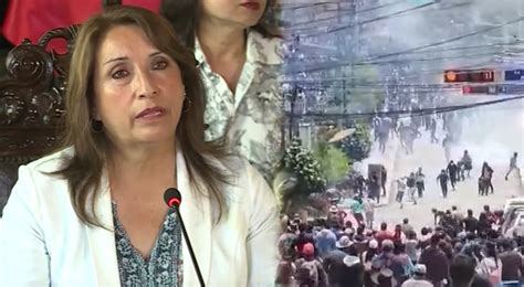 Dina Boluarte Sobre La Violentas Protestas En El Per Al Asumir La