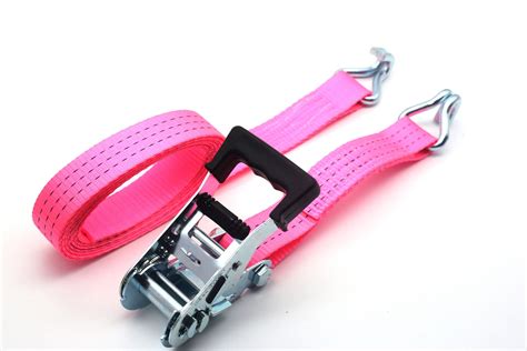 Ratchet Straps 25cm Cam Buckle Pink Ratchet Strap With Ratchet Buckle