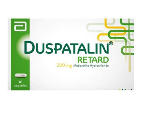 Duspatalin Retard 200mg Mebeverine Hydrochloride 30 Capsules Zozopharmacy