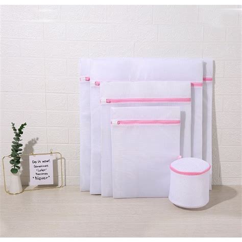 Kit 5 Sacos De Lavar Roupas Protetor De Roupa Íntima Lingerie Tamanho Grande Shopee Brasil