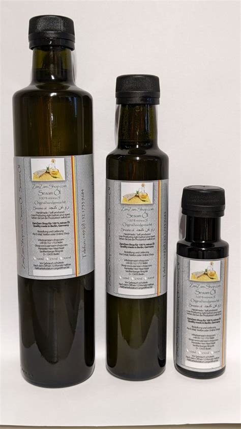 Sesam Öl | Sesame oil 250ml in Top-Qualität - ZamZam Shop