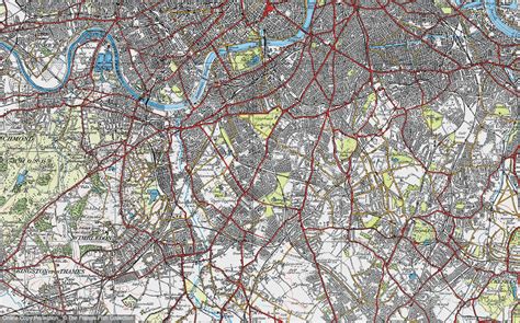 historic ordnance survey map  balham  francis frith