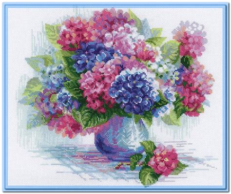 Вышивалка: 1696 "Гортензия" Riolis (Россия)