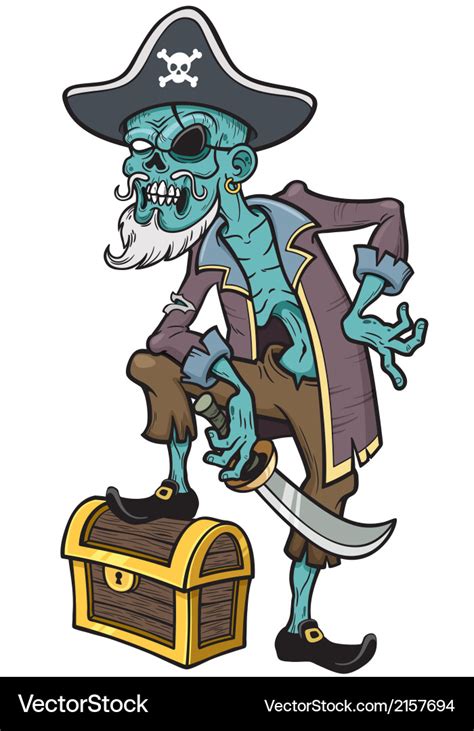 Pirate Zombie Royalty Free Vector Image Vectorstock
