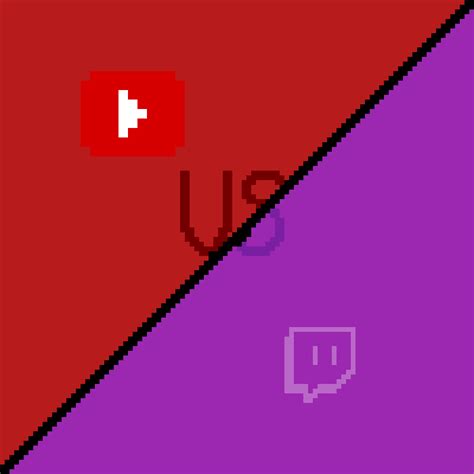 Pixilart Youtube Vs Twitch By Grinchuk