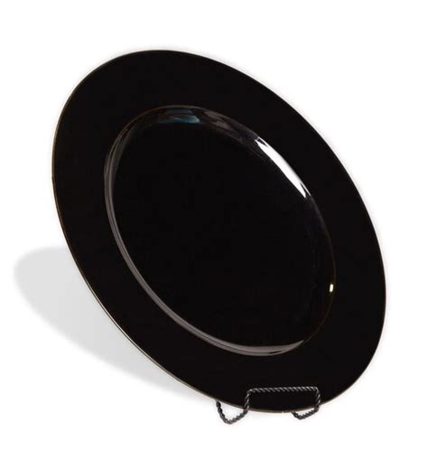 Black Charger Plate Harmony Rental